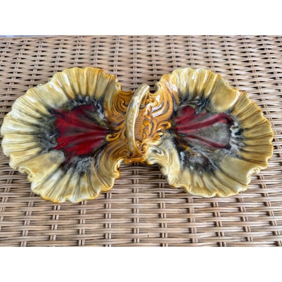 Marcia California Pottery Other - Vintage MCM Marcia California Pottery Double Serving Dish With Handle